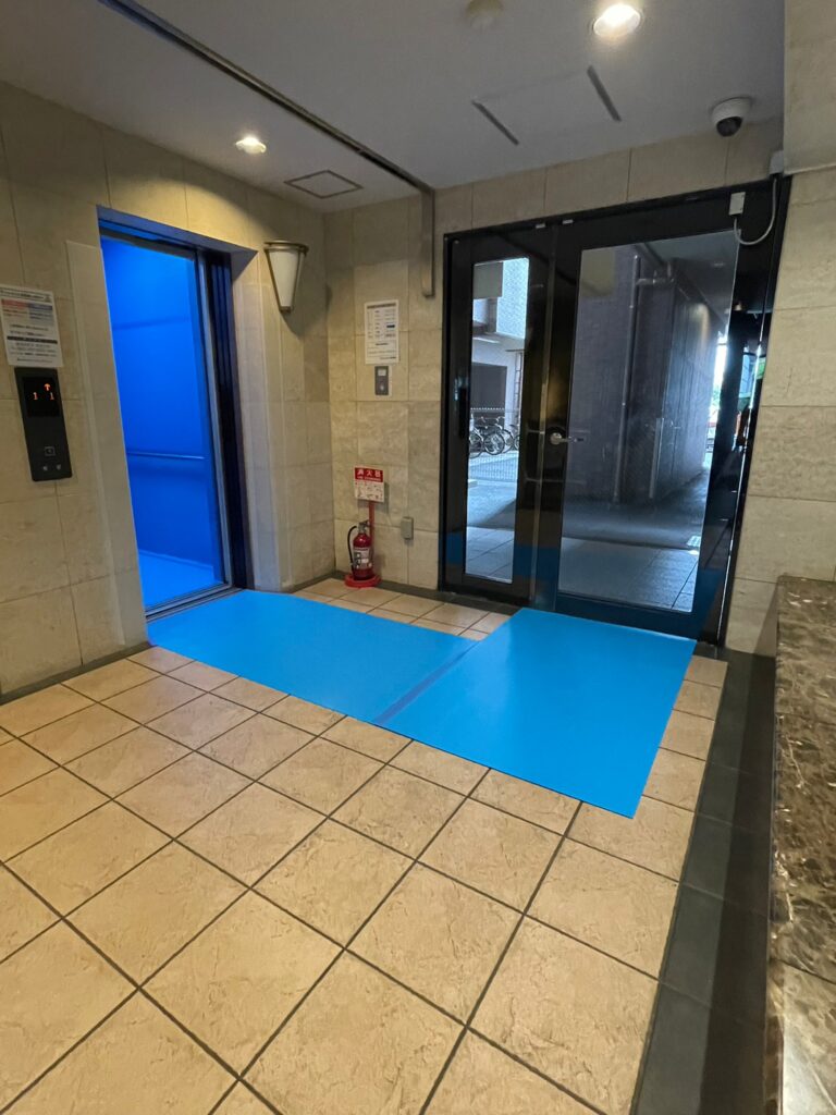 マンション共用部養生(ロビー)