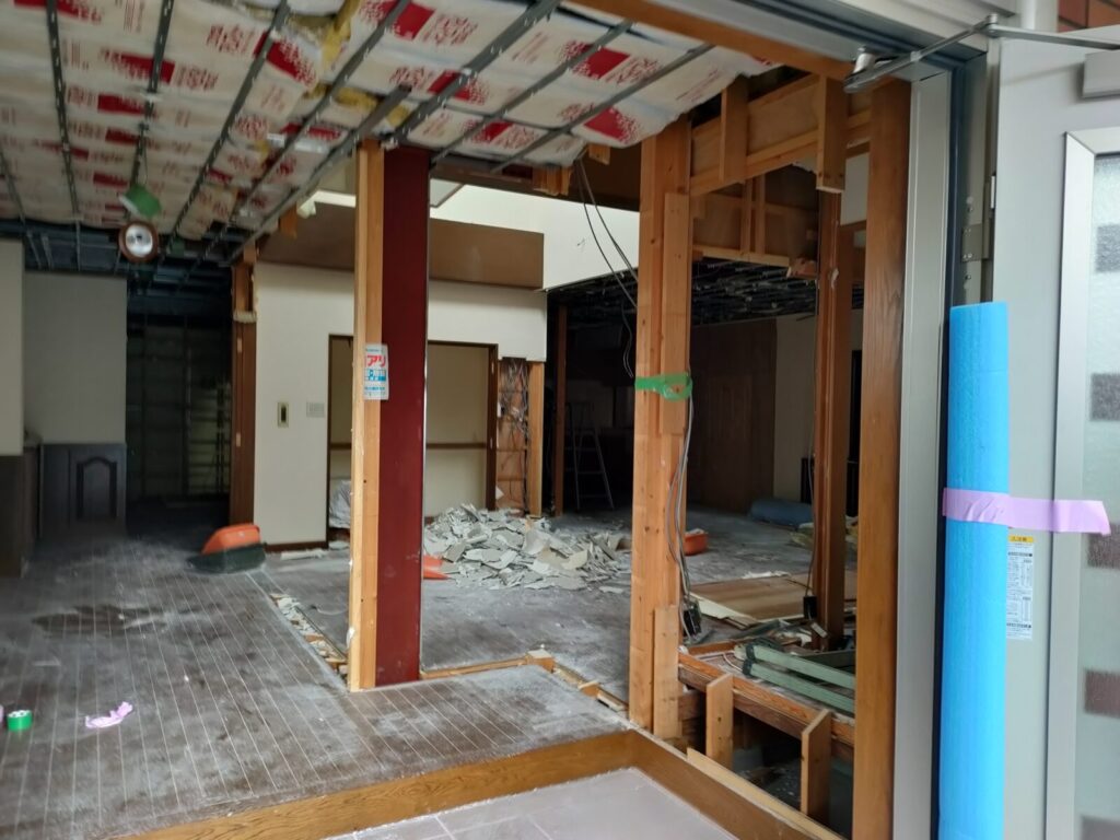 岡山市 戸建リノベーション 工事風景 断熱