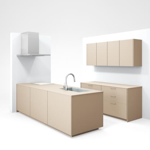 GRAFTEKTのキッチンレイアウト　ポポラート