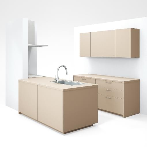 GRAFTEKTのキッチンレイアウト　オープンL