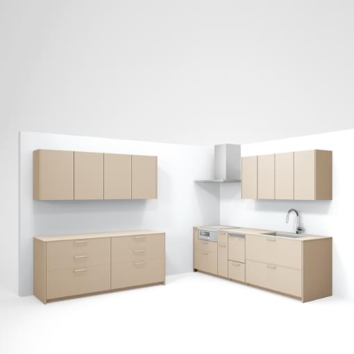 GRAFTEKTのキッチンレイアウト　I型