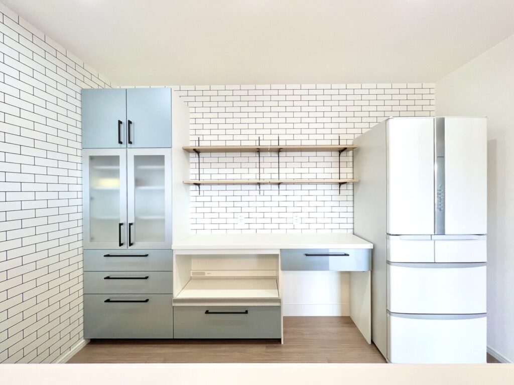 施工後のカップボード